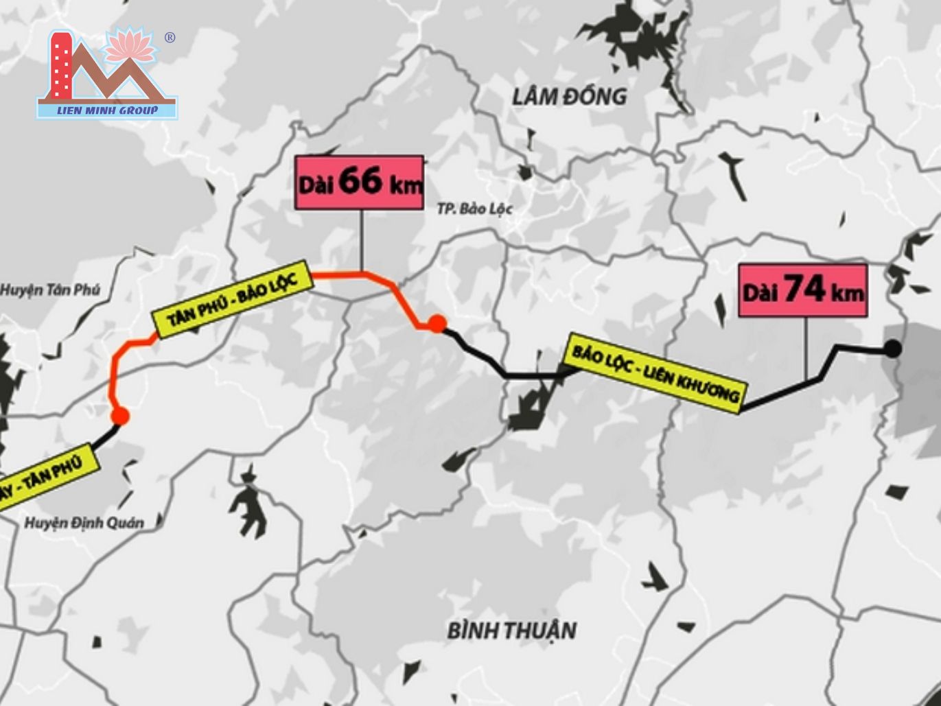 Dự án cao tốc Tân Phú - Bảo Lộc và Bảo Lộc - Liên Khương kết nối thông thương