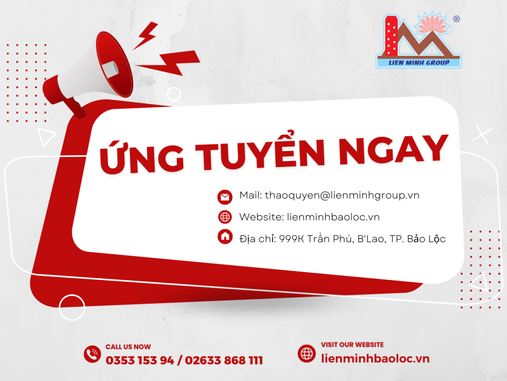 Tuyển dụng nhân viên kinh doanh - Liên minh Bảo Lộc