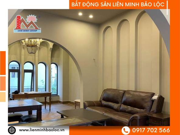 BLT109-Cho Thuê Tầng Trệt Biệt Thự Bảo Lộc phong cách Châu Âu siêu sang trọng
