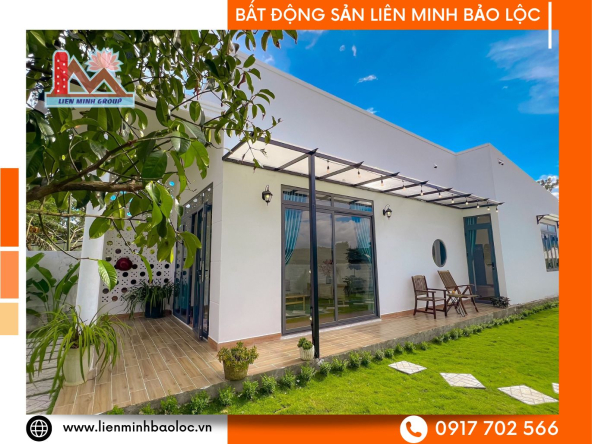 BLN227-Nhà Villa Sân Vườn Nghỉ Dưỡng Bảo Lộc