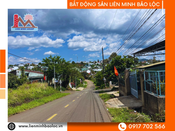 BLD980-Đất Mặt Tiền Phường 2 Bảo Lộc Full Thổ Cư