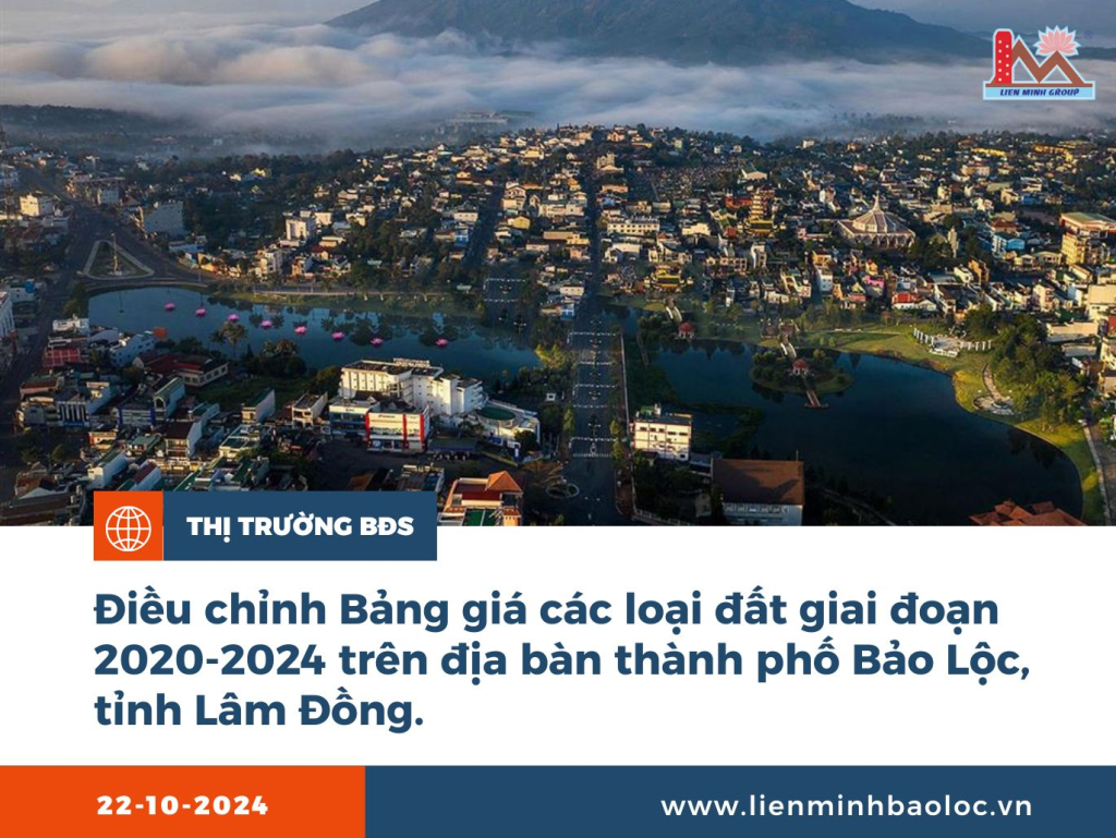 Điều Chỉnh Bảng Giá Đất Tại Bảo Lộc Giai Đoạn 2020-2024
