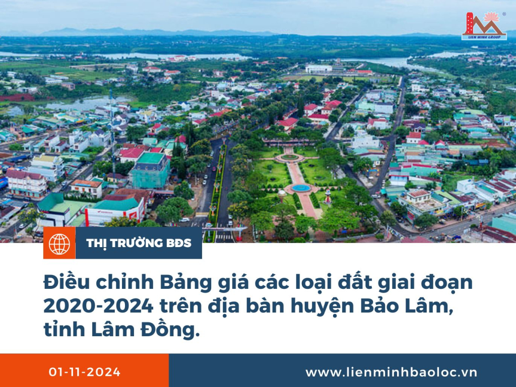 Điều Chỉnh Bảng Giá Đất Tại Bảo Lâm Giai Đoạn 2020-2024