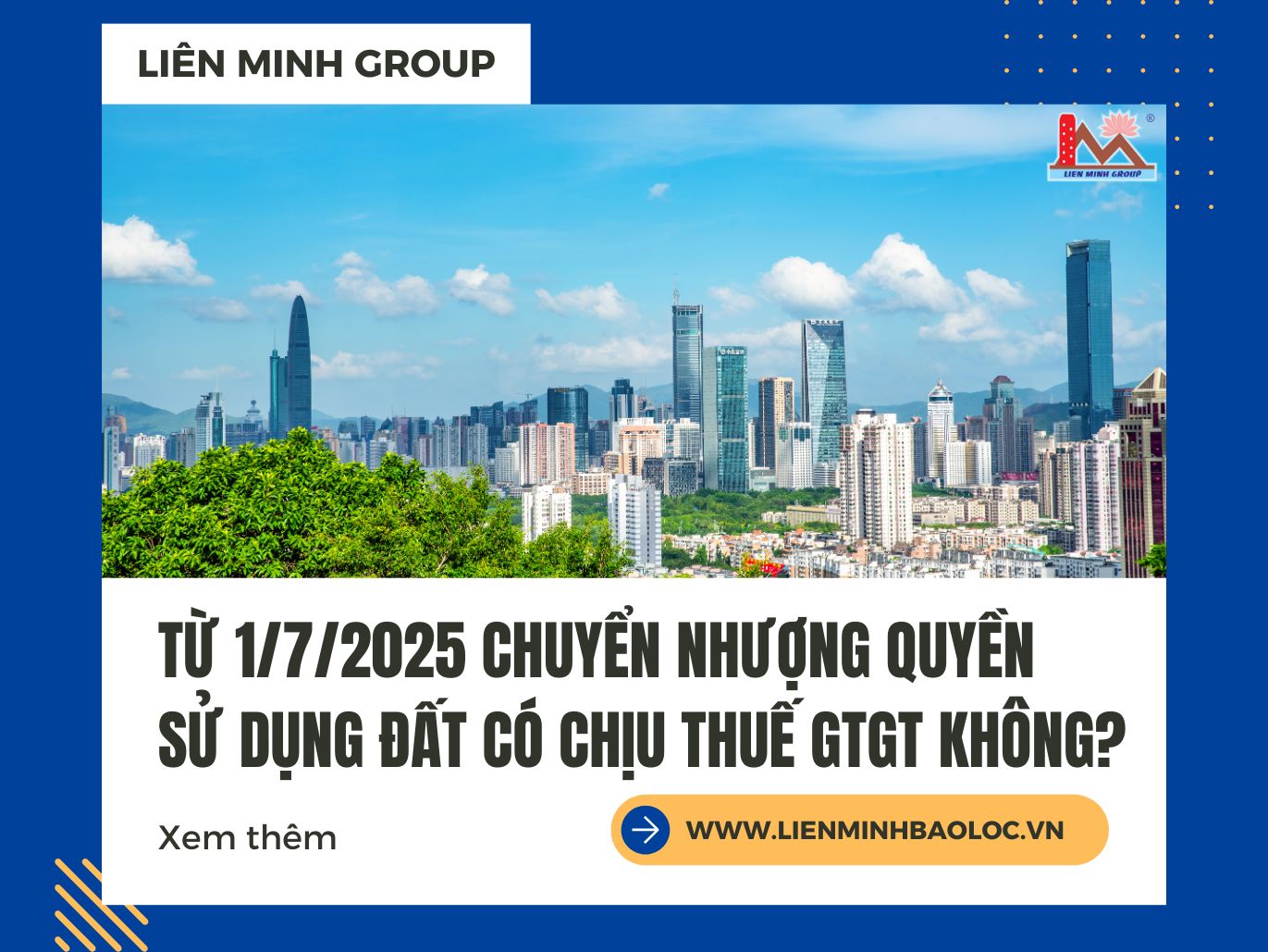 Từ 1/7/2025 chuyển nhượng quyền sử dụng đất có chịu thuế GTGT không?