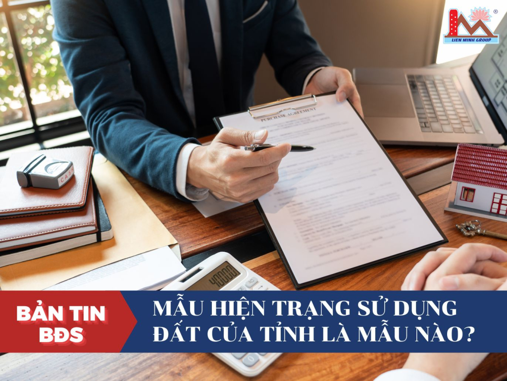 Mẫu hiện trạng sử dụng đất của tỉnh là mẫu nào?